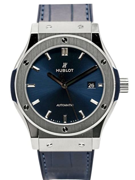 hublot classic fusion titanium 542.nx.1170.rx|Classic Fusion Titanium Blue 42 mm .